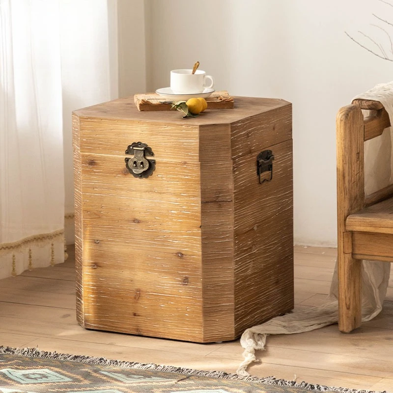 Sofa Fangji B & B shooting decorative props sofa retro old storage box living room coffee table