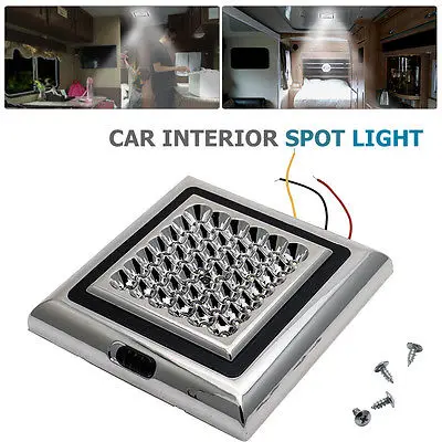 Car caravan camping 42 LED Interior Roof Ceiling Interior Lamp Dome Light DC 12V Cabinet Lamp For Camper RV Trailer Boat Van