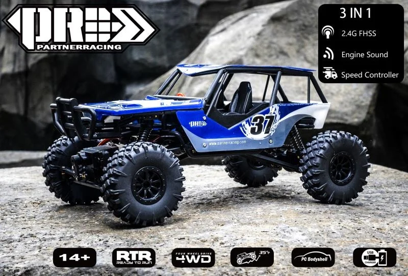 オフロードRCカー Prc 1/18 rcカー4WDロッククローリング4x4駆動車のミニデスクトップ