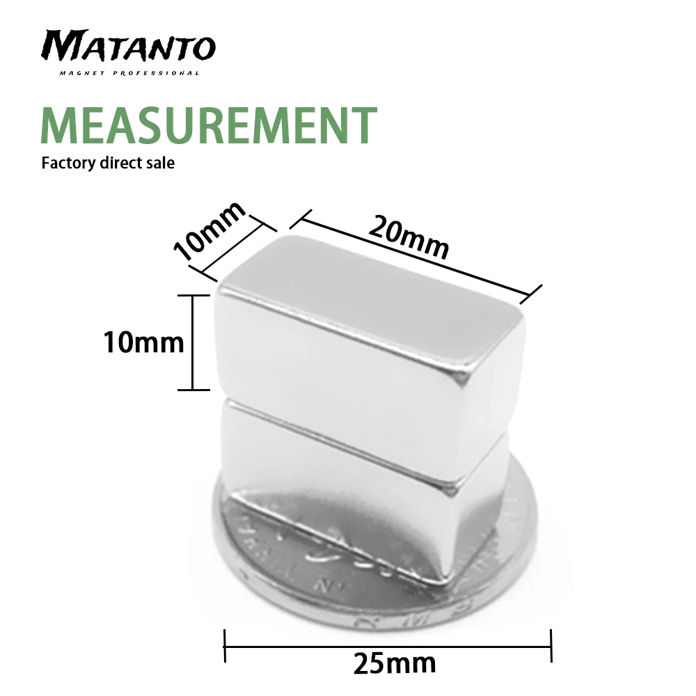 1/2/5/10/15/20/30PCS 20x10x10 Block Strong Powerful Magnets 20x10x10mm DIY Rare Earth Magnet Sheet 20*10*10