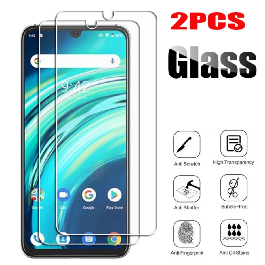 2pcs tempered glass cover on for umi bison a7 s5 a9 pro z2 one a9 s3 a5 f1 play screen protect umidigi x one max power 3 film