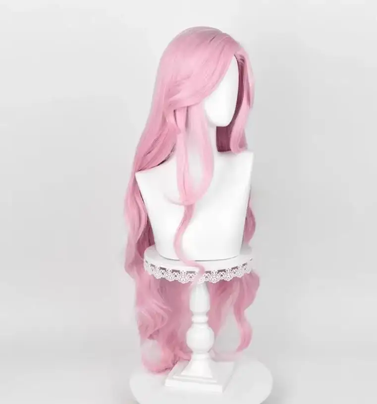 Anime Fluttershy Wigs Long Wavy Pink Cosplay Wigs for Women Girls Party Hair Halloween Heat Resistant Synthetic Hair