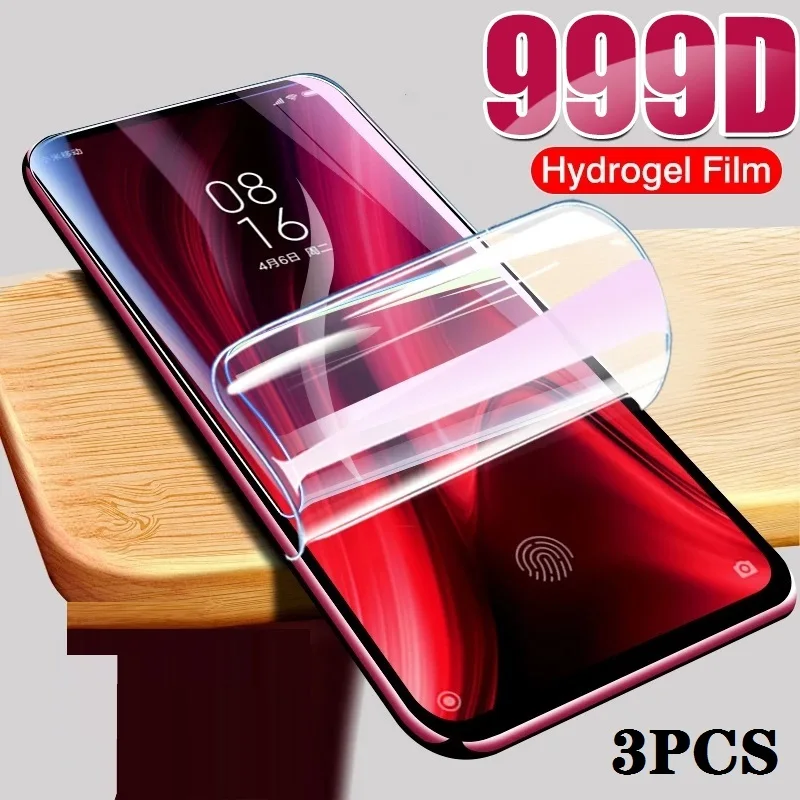 Protecteur d\'écran pour Xiaomi, 3 pièces, Film Hydrogel pour Mi 9T Pro, Mi 9 SE, Mi 9 Lite, Mi10T, Redmi K20 Pro