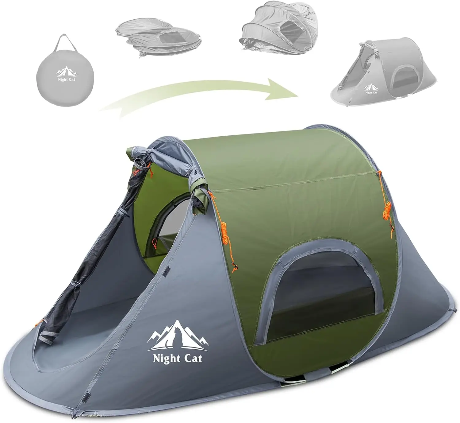 

Instant Pop-Up Camping Tent: Waterproof, Easy Setup, 1 Person Outdoor Shelter
