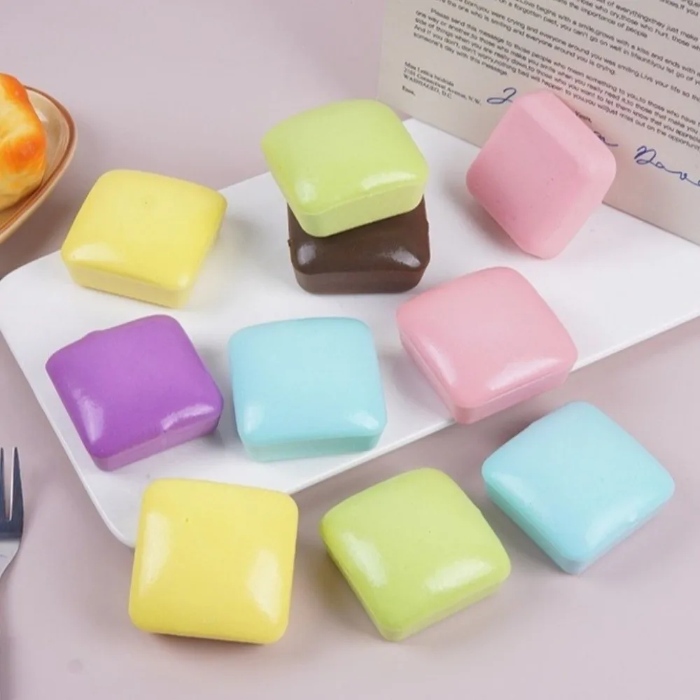 Square Simulation Bread Squeeze Toys Super Soft 6cm Toast Slow Rebound Toys Kneading Comfortable Bread Squishy Toy