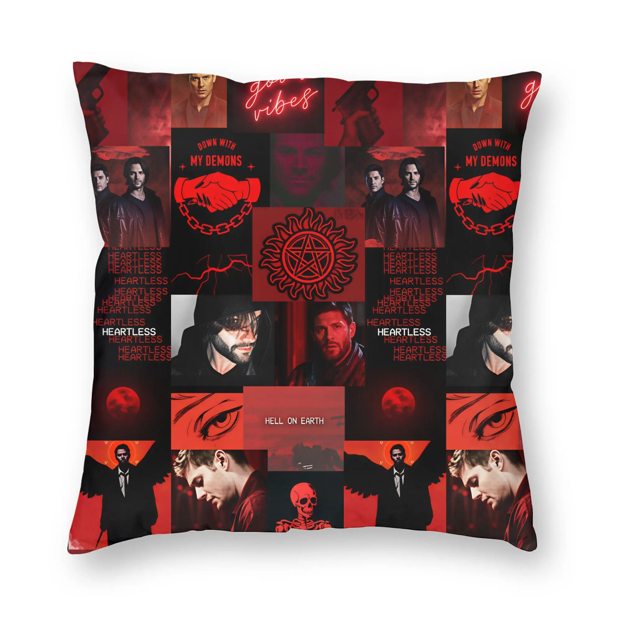 TV Series Supernatural (13) Pillowcases  Morden Pillow Case For Couch Sofa Bedroom Print Pillow Cover