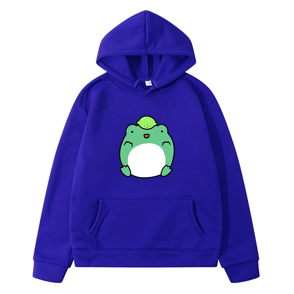 Kikker Hoodies Voor Tienermeisjes Swearshirt Esthetische Harajuku Grafische Katoen Streetwear Grappig Tops Met Pocket Kleding Voor Kinderen