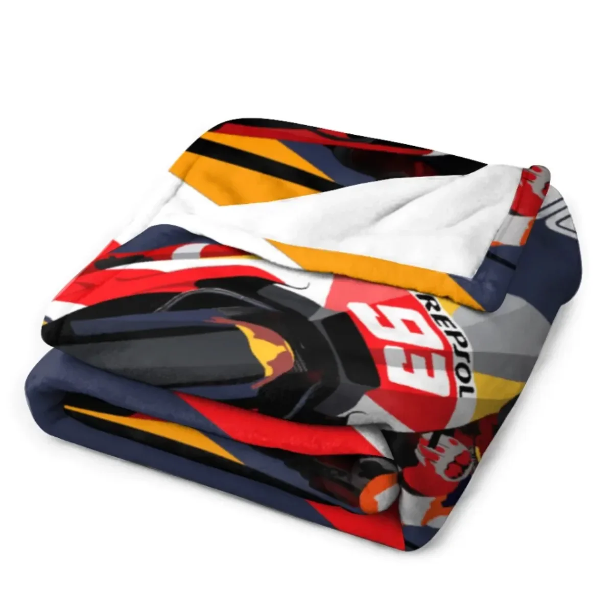 Marc Marquez Motos Gp 93 Throw Blanket Fuzzy Warm Throws for Winter Bedding3D Printing Soft Micro Fleece Blanket