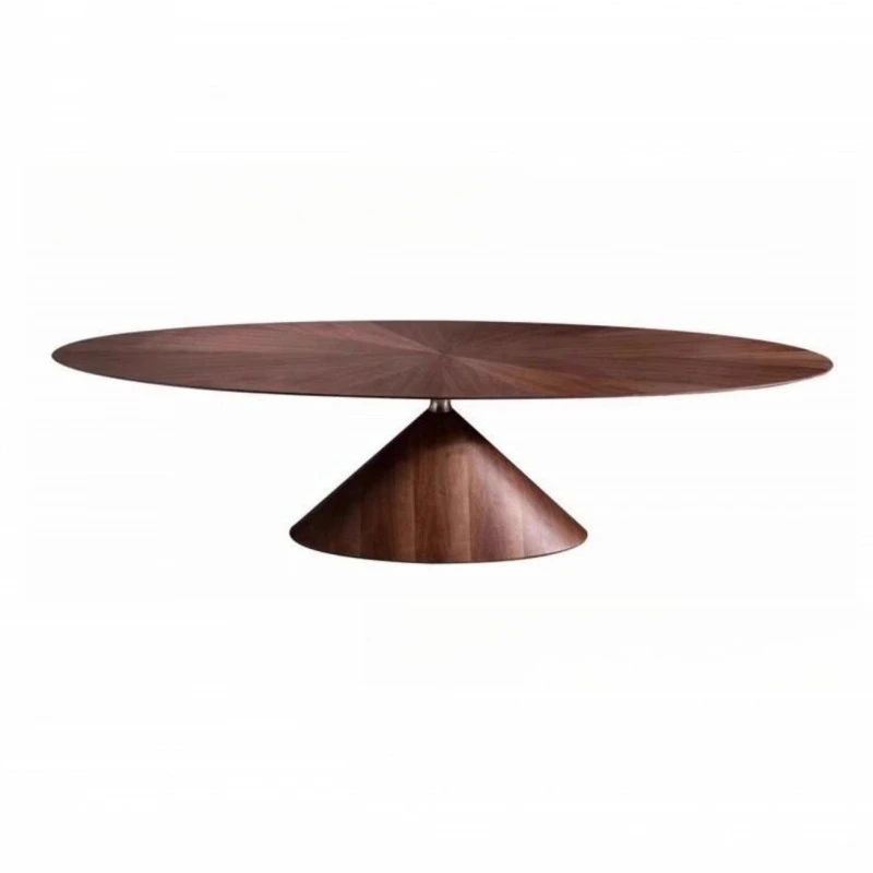 

CZ dining table French solid wood oval dining table modern simple dining table