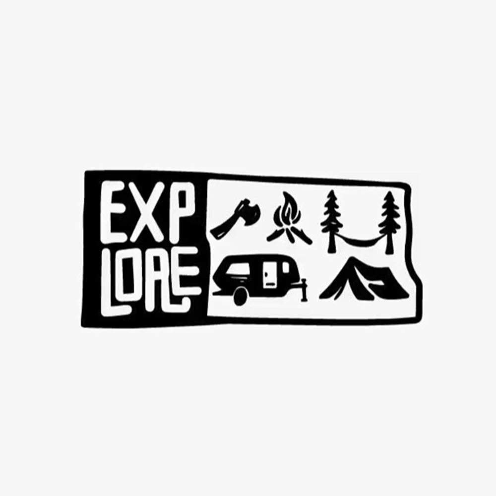 

Adventure Ready Vinyl Car Stickers Waterproof Decals for RV SUV Truck Travel Outdoor Camping Auto Decor Accessories