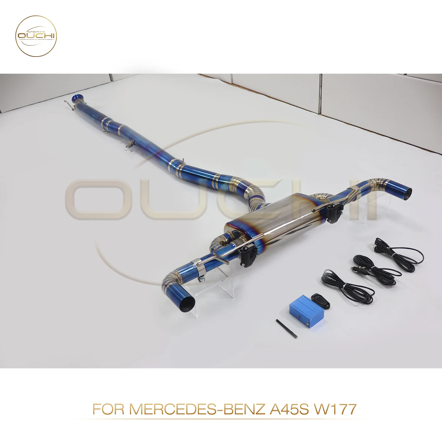 OUCHI Titanium Exhaust System Performance Catback for Mercedes Benz AMG A45S W177 2.0T 2019+ Muffler With Valve