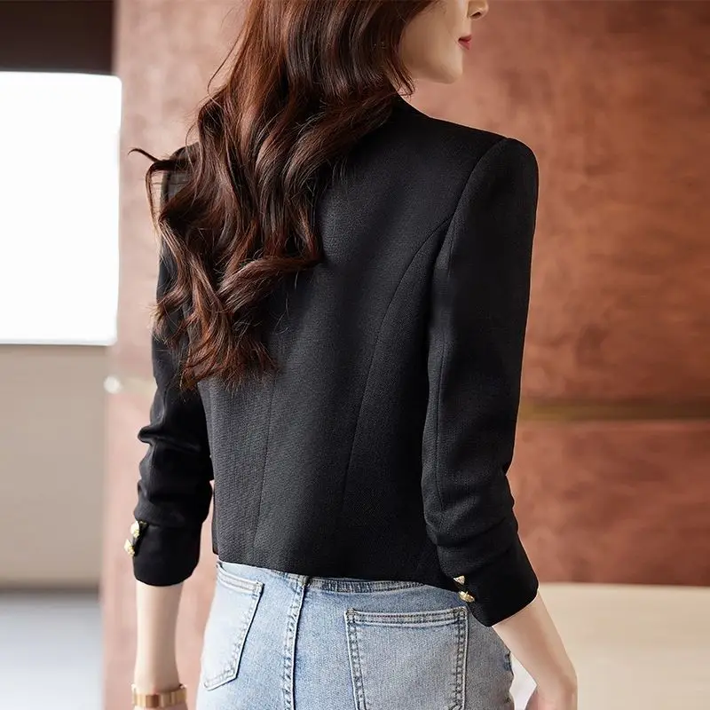 Women's Short Blazers 2025 Spring/autumn Chic & Slim-fit Casual Suits For Petite Height Stylish & High-end Streetwear