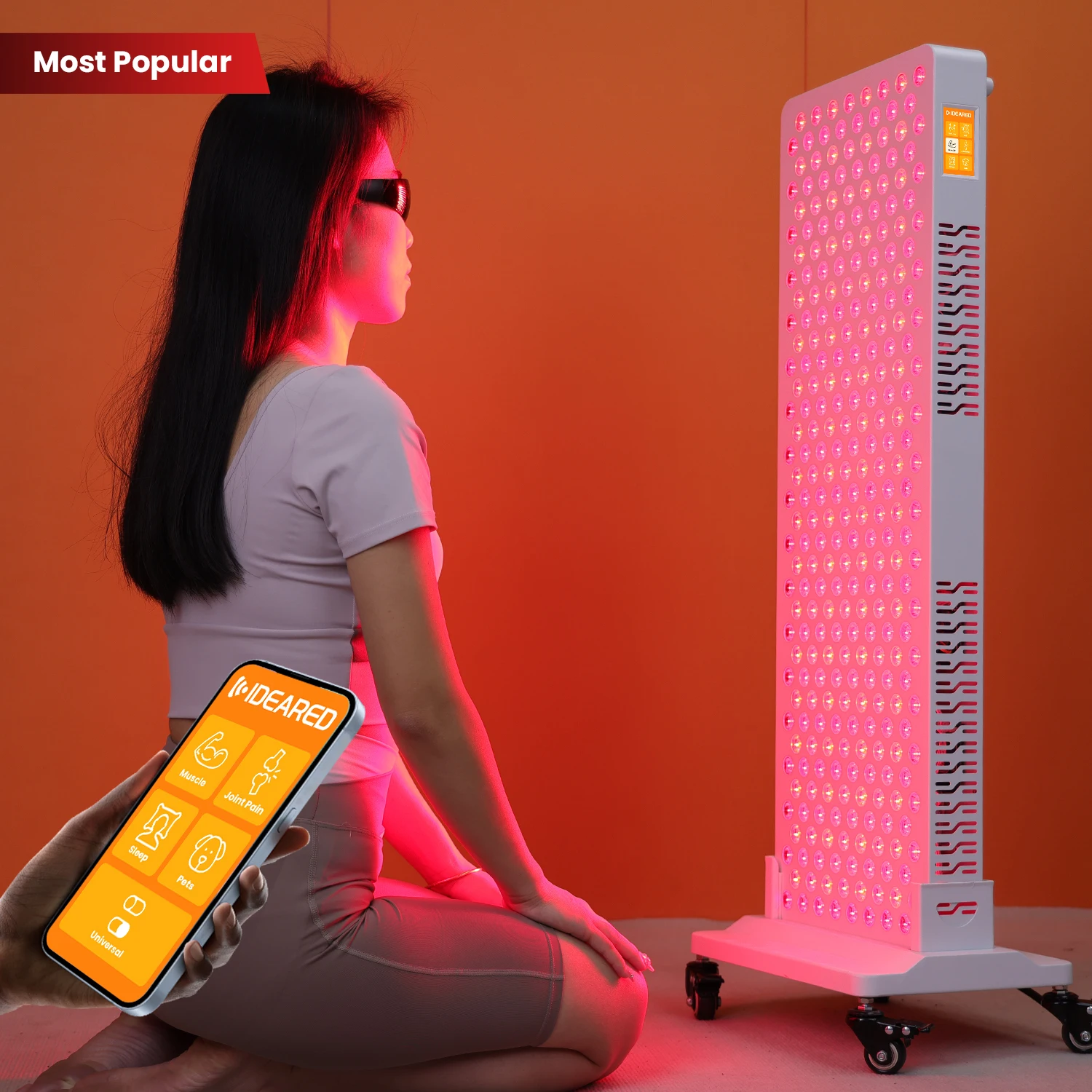 

Ideatherapy RLPRO300MAX 1500 Вт Светотерапия 300 шт. Светодиодные чипы Светотерапия для лица Тренажерный зал Спа Светотерапия машина