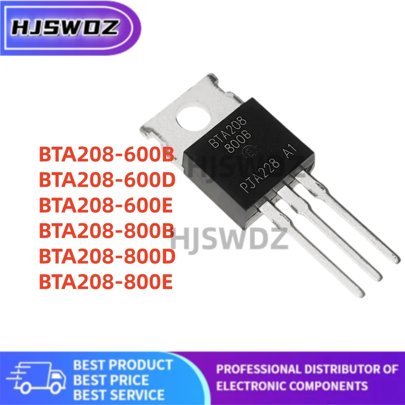 10PCS/ New BTA208-600E BTA208-800E BTA208-600D BTA208-800D BTA208-800B BTA208-600B BTA208 TO-220 thyristor
