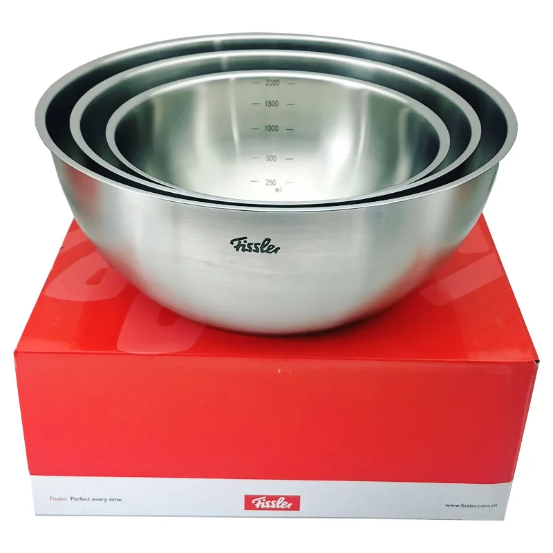 Fissler Full Stainl Steel Home Use Fruit And Vegetable Basket And Dough Basin Soup Basin Water Basin 222428cm Diwaer Se