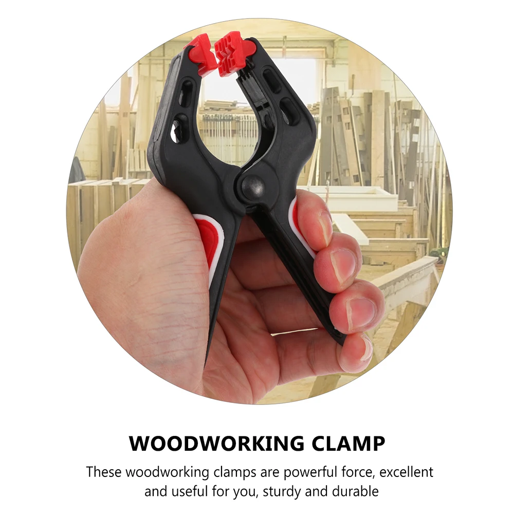 

4 Pcs Securing Clip Strong Spring Clamp Woodworking Plastic Clamps for Carpentry