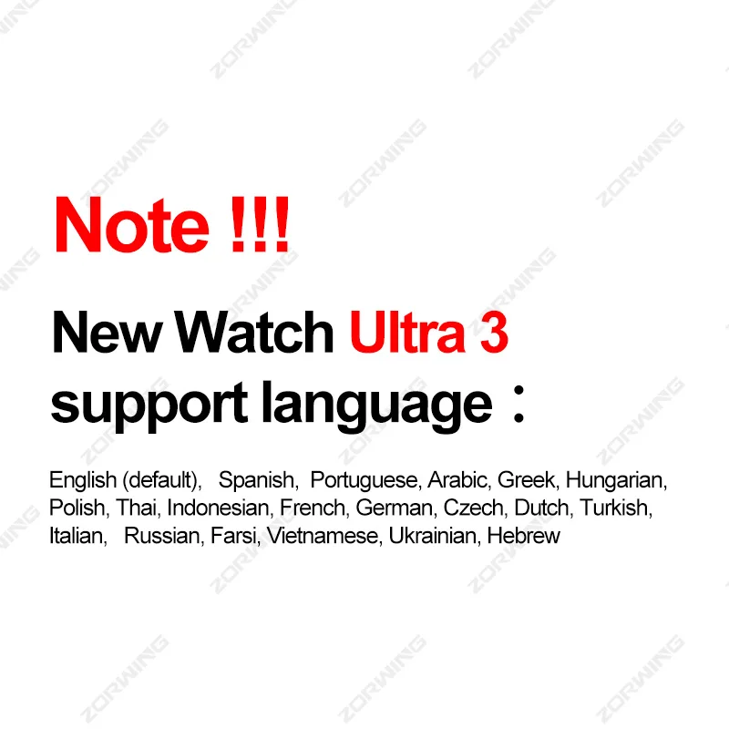ساعة ذكية Ultra 3 AMOLED للرجال والنساء ، التحكم في الإيماءات ، مقاومة للماء IP68 ، مسجل ألبوم الصور ، iOS ، andid ، iOS ، جديد