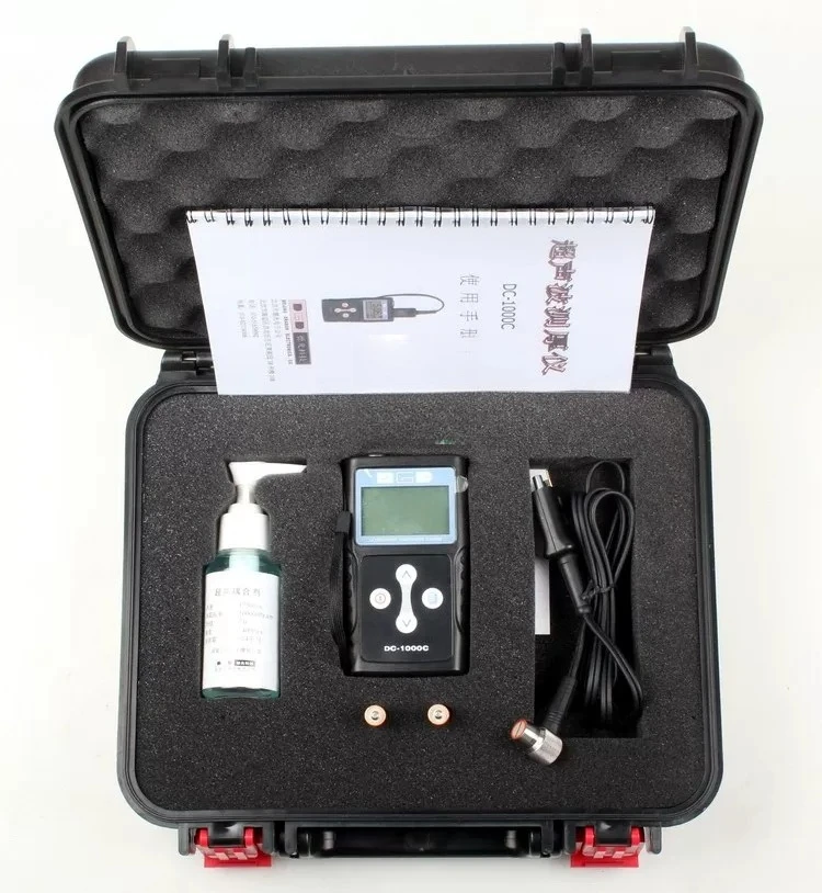 DC-1000C 0.1mm Ultrasonic Thickness Gauge – 0.7-400mm Range for Steel, Plastic, Glass & Ceramic, Auto-Calibration