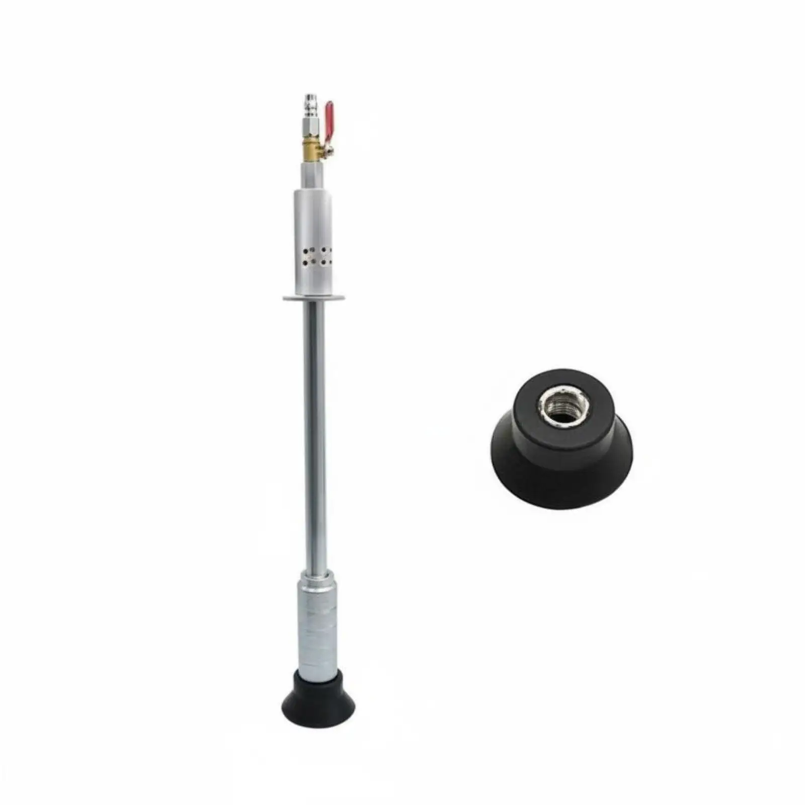 Vehicle Panel Dent Extraction Tool Pneumatic Suction Puller with Interchangeable Heads for Workshop