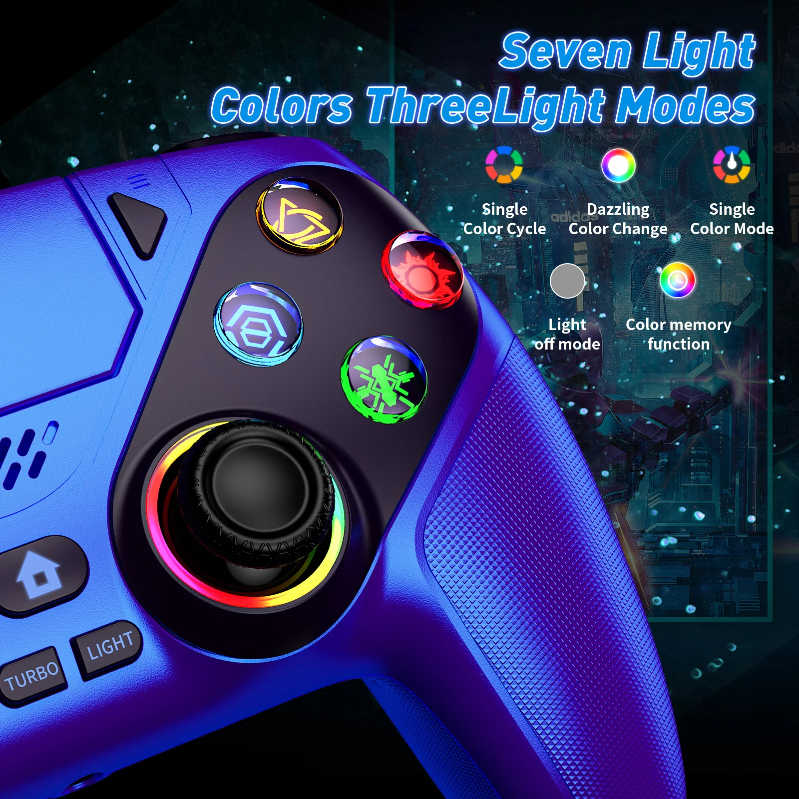 RGB Light Wireless Controller - Pc Gaming Emulator review and price