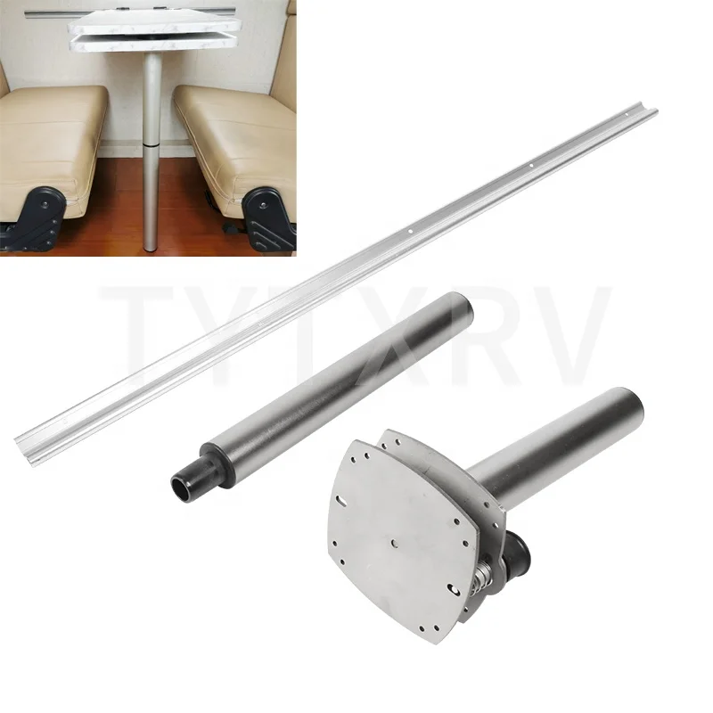High Quality Aluminum Alloy Double-layer Table Leg Which Is Adjustable Movable Detachable Motorhome RV Table Legs