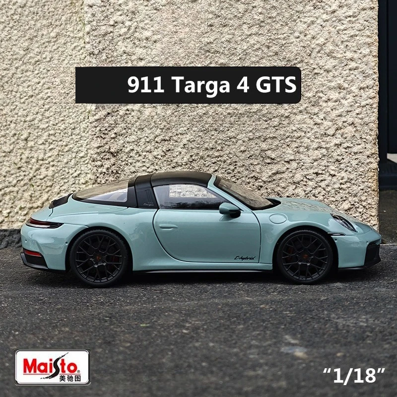 

Maisto масштаб 1:18 911 Targa 4 GTS (992.2) спортивный автомобиль из сплава, литые под давлением игрушечные транспортные средства, коллекция моделей автомобилей, моделирование, детские подарки