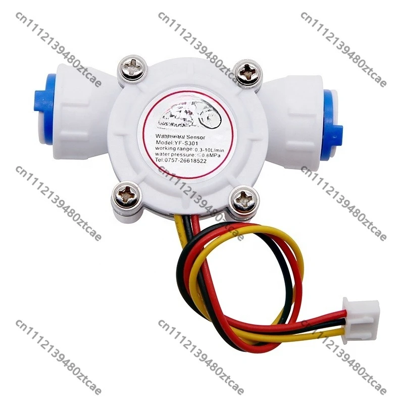 POM Hall Effect Turbine Water Flow Sensor 4-20mA Pulse Signal for Coffee and Tea Filter Machine
