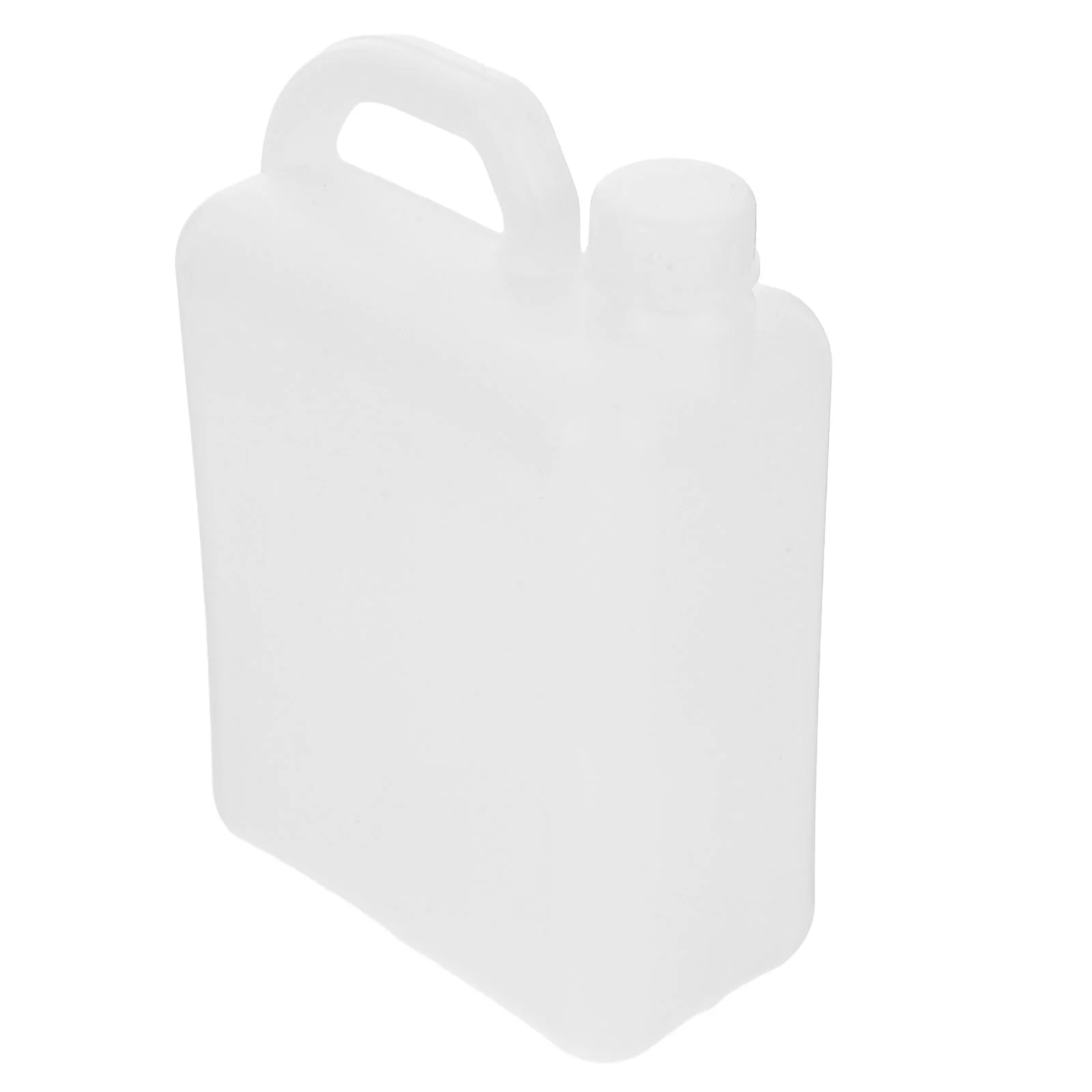 Oil Flat Bottle Packaging Bucket Kettle with Lid White Plastic Storage Containers