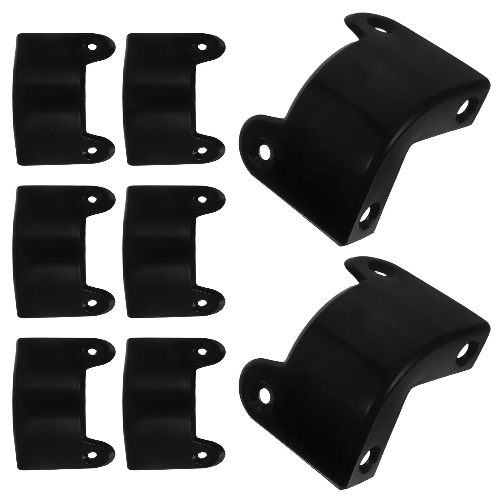 

8 Pcs Guitar Speaker Corner Guard Edge Protector Instrument Tip Protectors Anti-collision Garage Wear-resistant Black Packaging