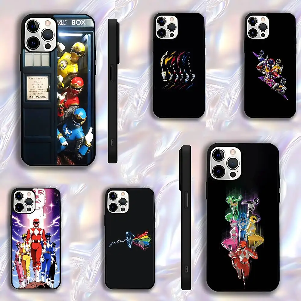 

P-PowerS-COOL R-RangerS Phone Case For iPhone 17,16,15,14,13,12,11,Pro,Max,Plus,E,Air,Mini Protective Black Cover