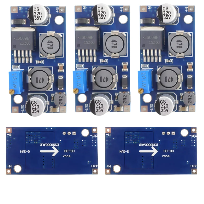1-10PCS XL6009 4A Boost Converter Step Up Adjustable 15W 5-32V to 5-50V DC-DC Power Supply Module LM2577 Step-up Module