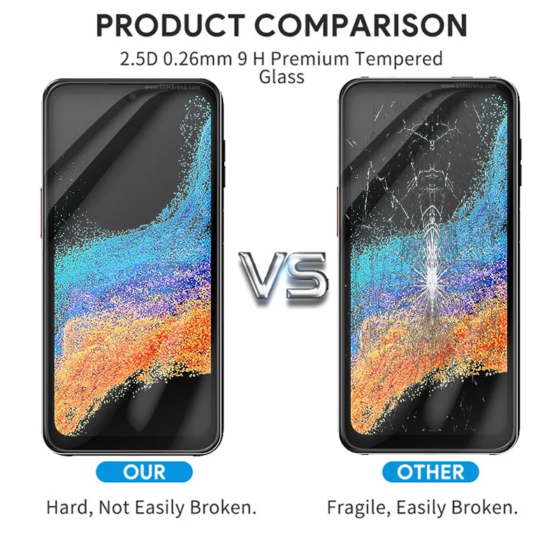 2PCS Tempered Glass Case For Samsung Galaxy Xcover6 Pro Screen Protector Xcover x cover 6 Pro 6pro Safety Protective Film Cover