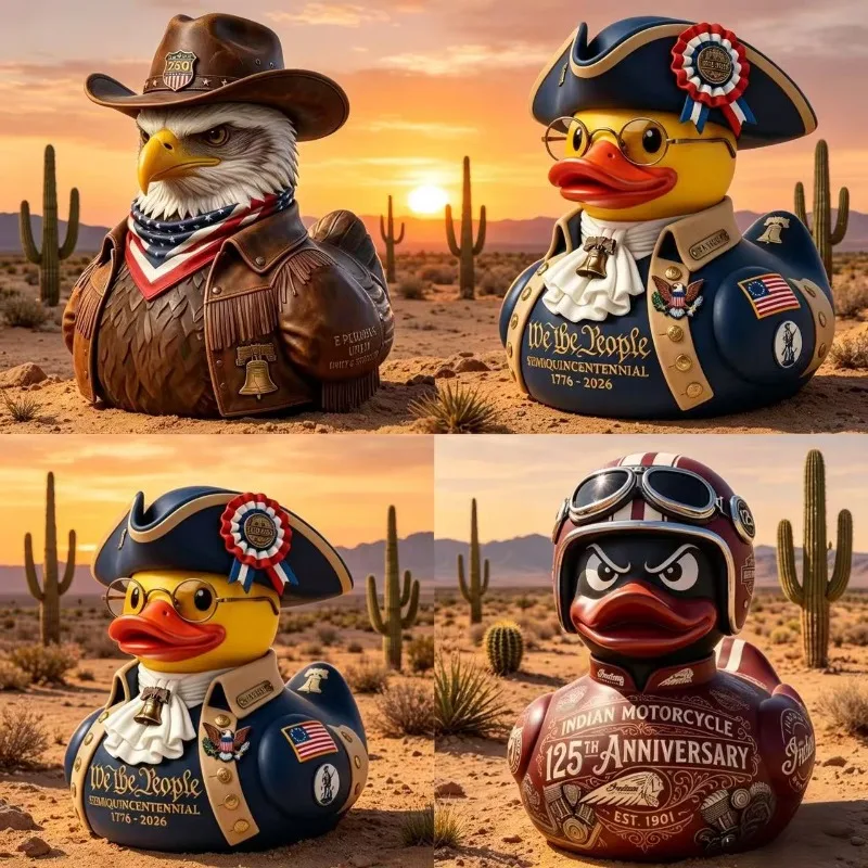 

Creative Duck Decorations Eagle Resin Duck Statue Gothic Sculpture Punk Animal Statue Desktop Craft Car Collectibles Sculpture