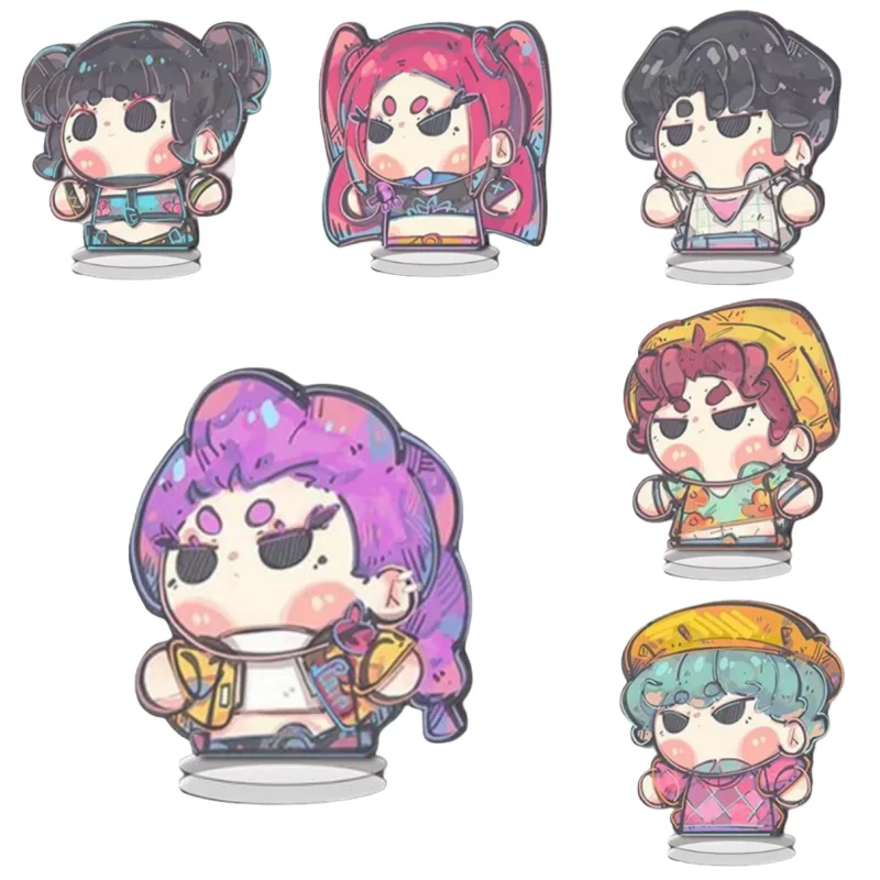 

KPop Demon Hunters Anime Saja Boys Superstar Zoe Rumi Mira Standing Sign Acrylic Big Stand Desktop Ornaments Fan Gifts