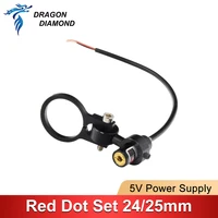 Módulo de diodo conjunto de punto rojo posicionamiento DC 5V para cabezal de corte de grabado láser Co2 DIY