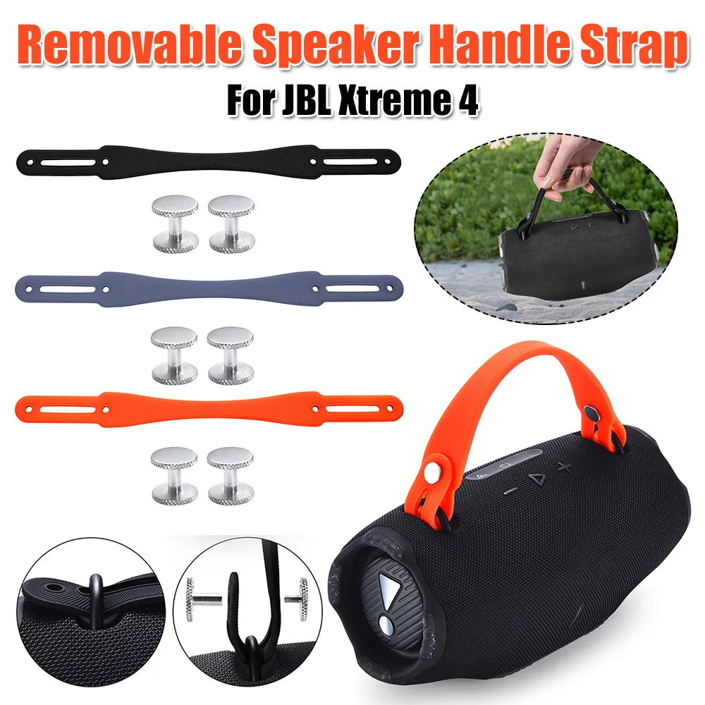 Anti-Slip Silicone Speaker Grip Tape Handle Strap Accessories for JBL Xtreme 4/3/2 Speaker Detachable Handle Strap