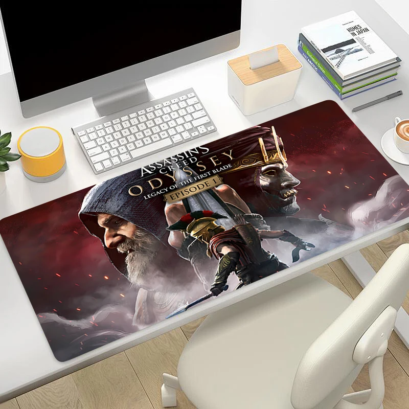 Mouse Pad Gaming Laptops Keyboard Mat Deskmat Pc Accessories Desk Protector A-Assassin S -Creed PC Gamer carpet Anime Mousepads