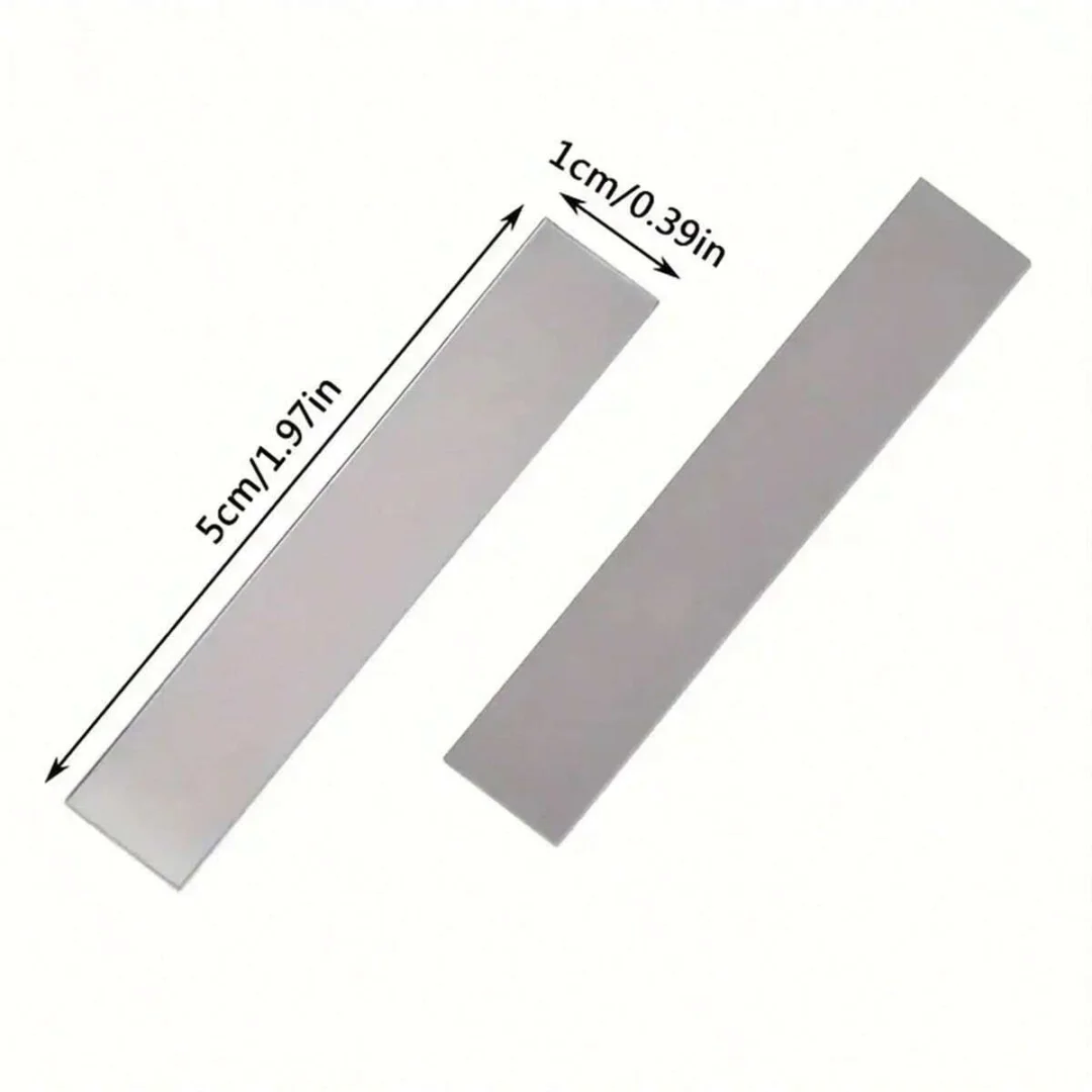 1set 5cmx1cm Acrylic Rectangular Mirror Mosaic Glass Tiles Self-Adhesive DIY Decorative Material, Rectangle Mirrored