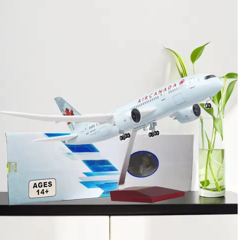 ใหม่ 1/157 สเก็ตเครื่องบินแอร์แคนาดา โบอิ้ง B777/B787 เครื่องบินสายการบินโมเดลไดคาสเรซิ่นเครื่องบินคอลเลกชันจอแสดงผลพัดลมของขวัญของเล่น
