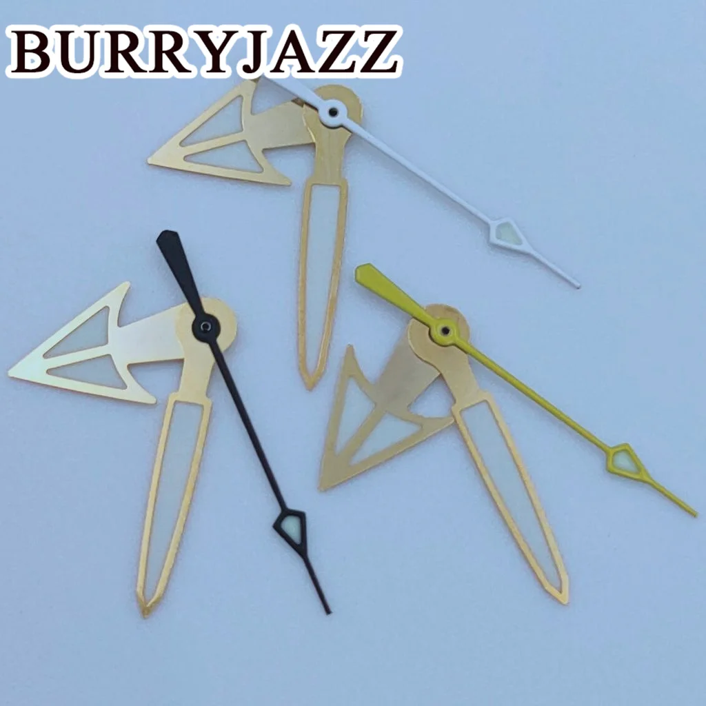 BURRYJAZZ NH35 NH36 NH38 7S26 7S36 4R35 4R36 Watch Hands Gold  Black  Gold White Gold Yellow Hands Green Luminous