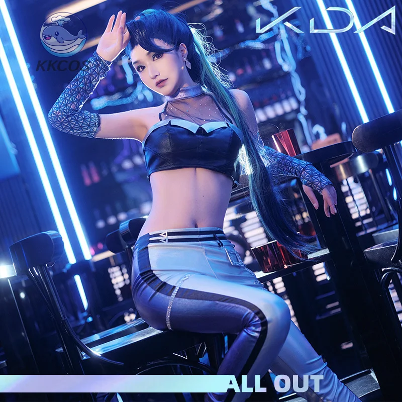 

Kaisa LOL Kda Cosplay Costume Game Daughter of the Void Kai'Sa K/DA All Out Sexy Outfits Halloween Party for Women Clothing KK