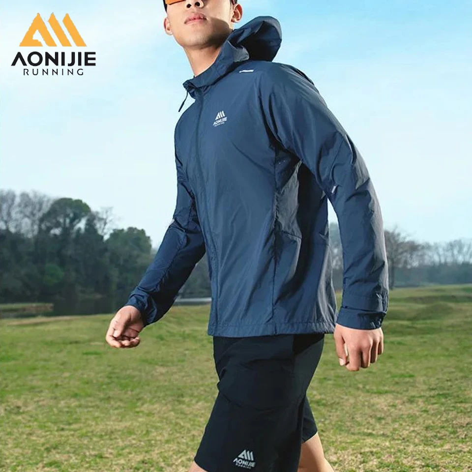 

AONIJIE Men Sports Running Long Sleeves Hoodies Quick Drying Breathable Male Long Shirt Cycling Fitness Gym Sports Clothing