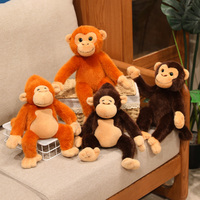 30/35CM Kawaii Cartoon Simulation Anime Golden Monkey Stuffed Animal Plush Toy Children's Forest Ape Handmade Doll Gift