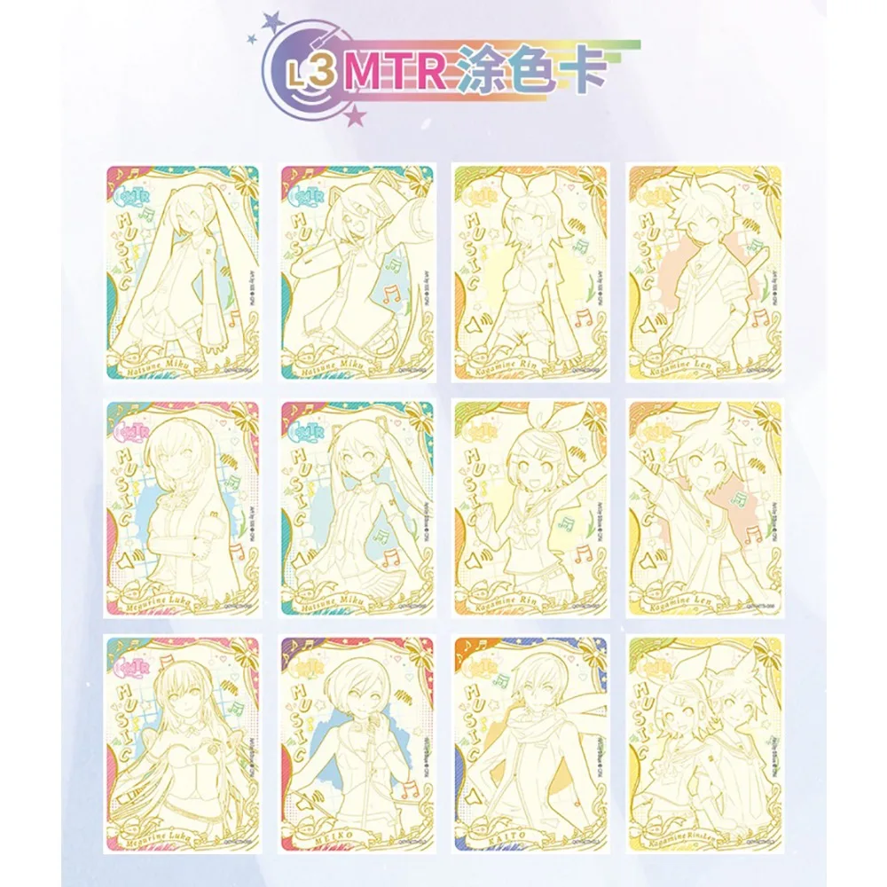 KAYOU Hatsune Miku Card Collection Virtual Singer Idol Kagamine Rin Len Exquisite Sparkling Superstar Youth Stage Card Toy Gift