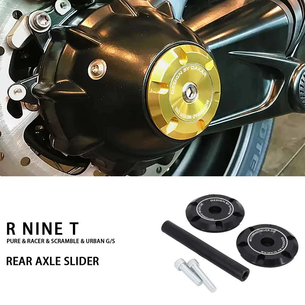 

For BMW R NINE T Pure Racer Motorcycle Rear Axle Fork Crash Slider Wheel Hub Anti Collision Block R NINE T Scramble Urban G/S