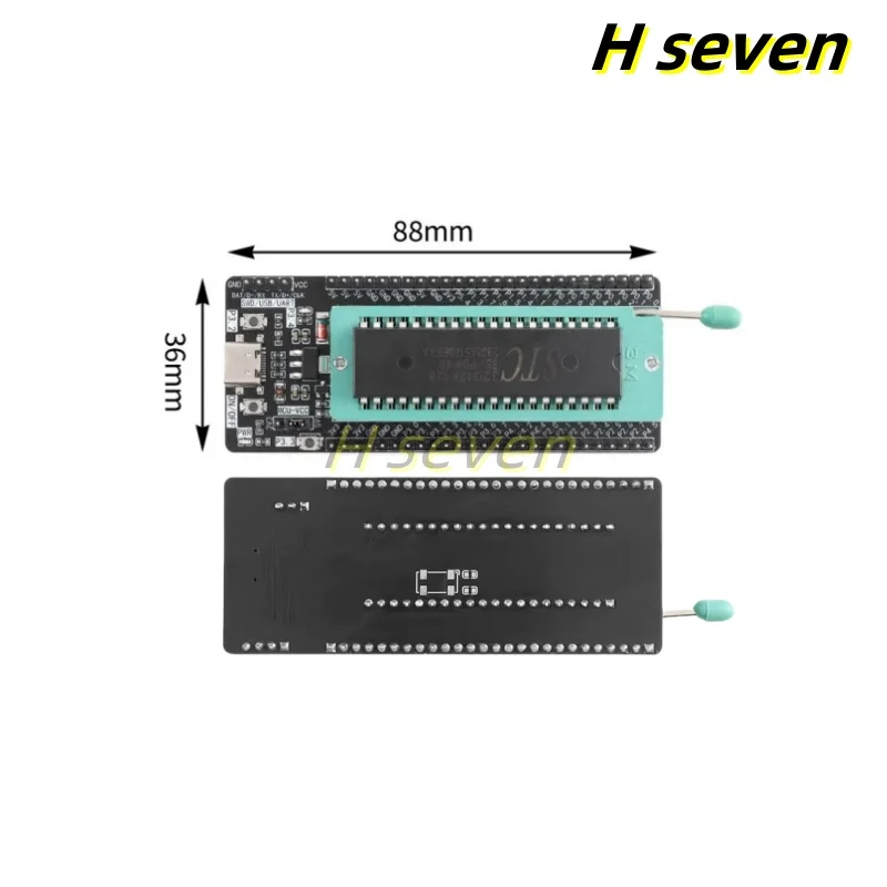 1pcs/lot STC32G12K128 Core Board 32-bit 8051 Microcontroller Core Development Board USB Download Burning Socket