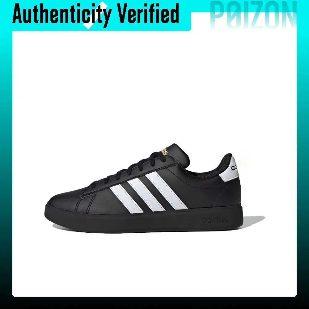Zapatillas de skate Adidas GRAND COURT 2.0, modelo de caña baja, para hombre, color negro, JR0546.