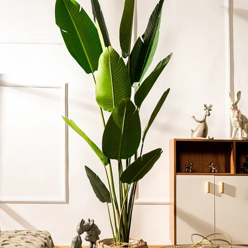 

Ravenala Living Room Indoor Decoration Fake Trees Floor Bonsai Bonsai Home Decoration