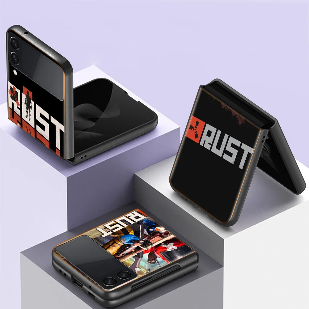 Shooting Rust Game Phone Case For Samsung Galaxy Z Flip 6 5G Z Flip 5 4 3 5G Shockproof Hard Cover TPU PC Coque