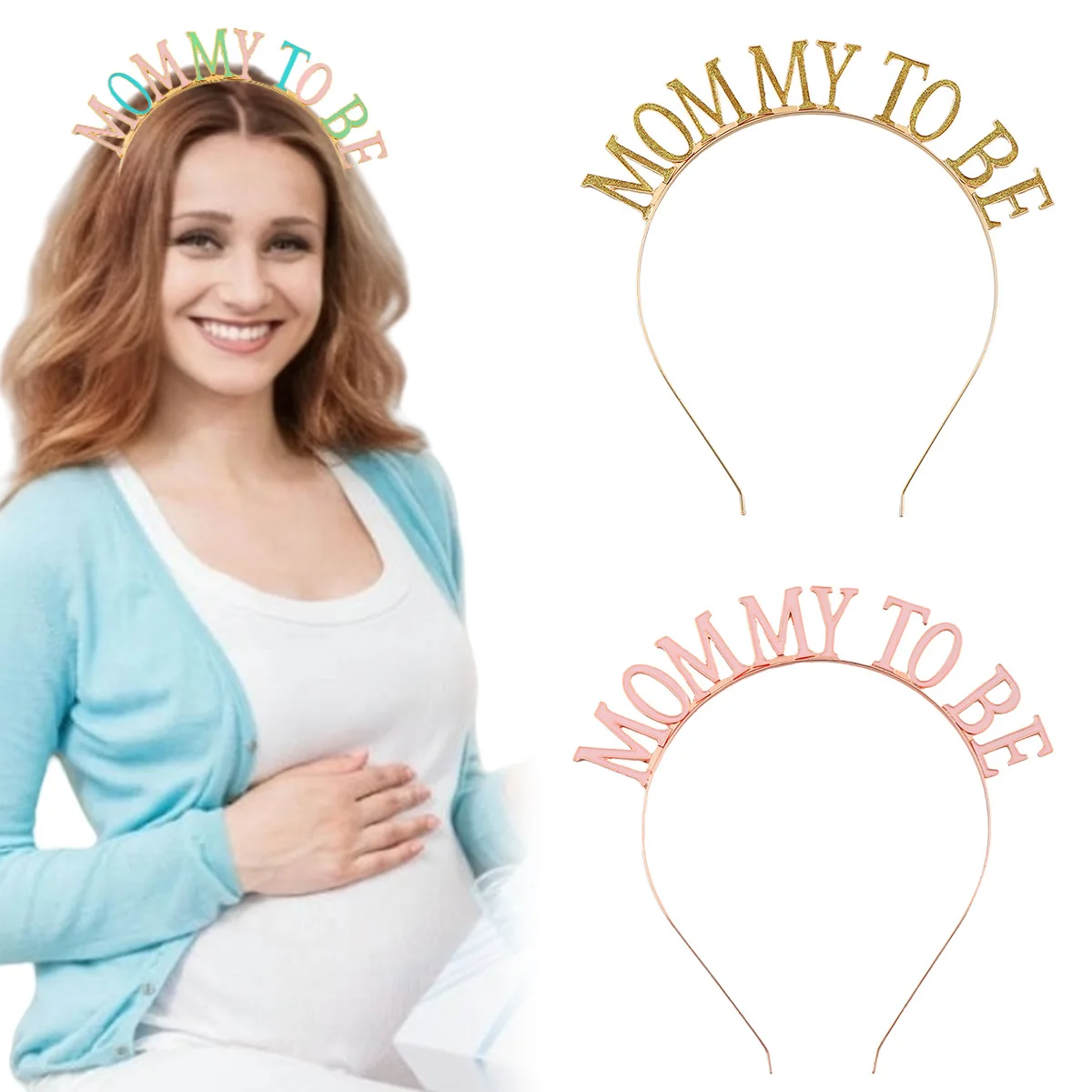 New MUMMY TO BE Expectant Mom Headbands, Headwear for Pregnant Women, Hair Accessories, Party Gifts